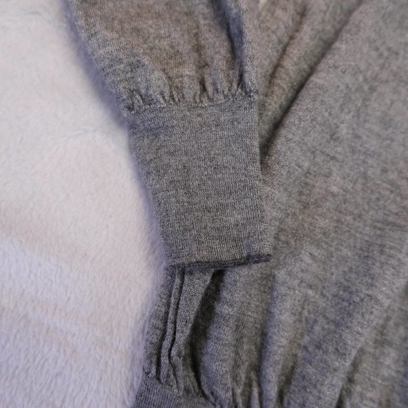 Brunello Cucinelli Womens sweater M 100% Cashmere Made In Italy Right Knit Grey - Picture 4 of 11